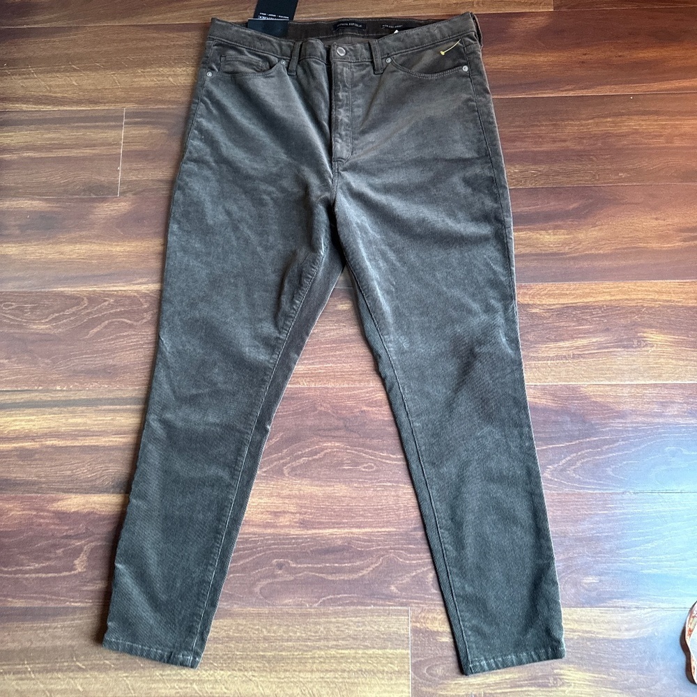 BANANA REPUBLIC High Rise Skinny Corduroy Pants size 33